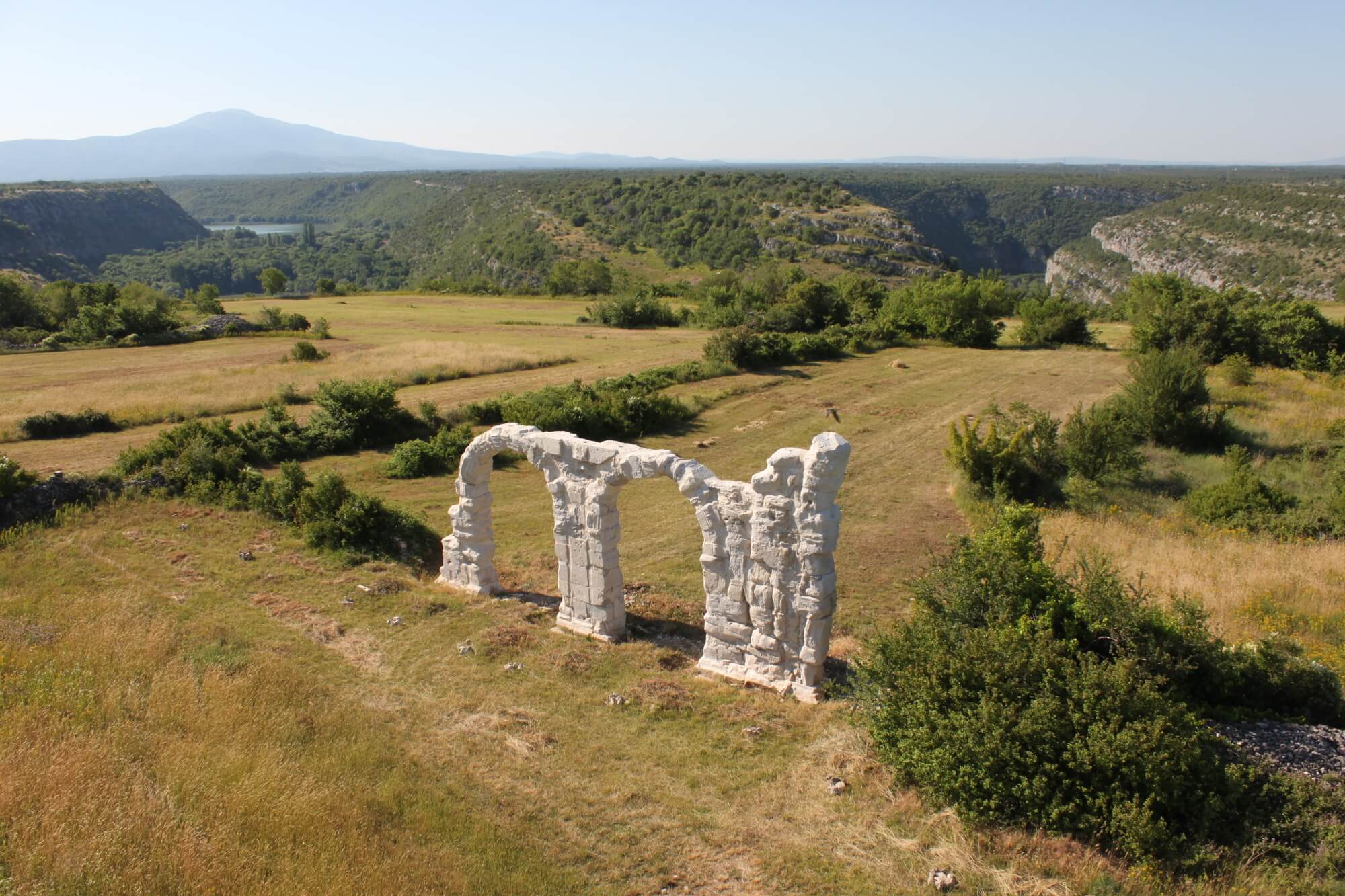 krka national park arches aerial view