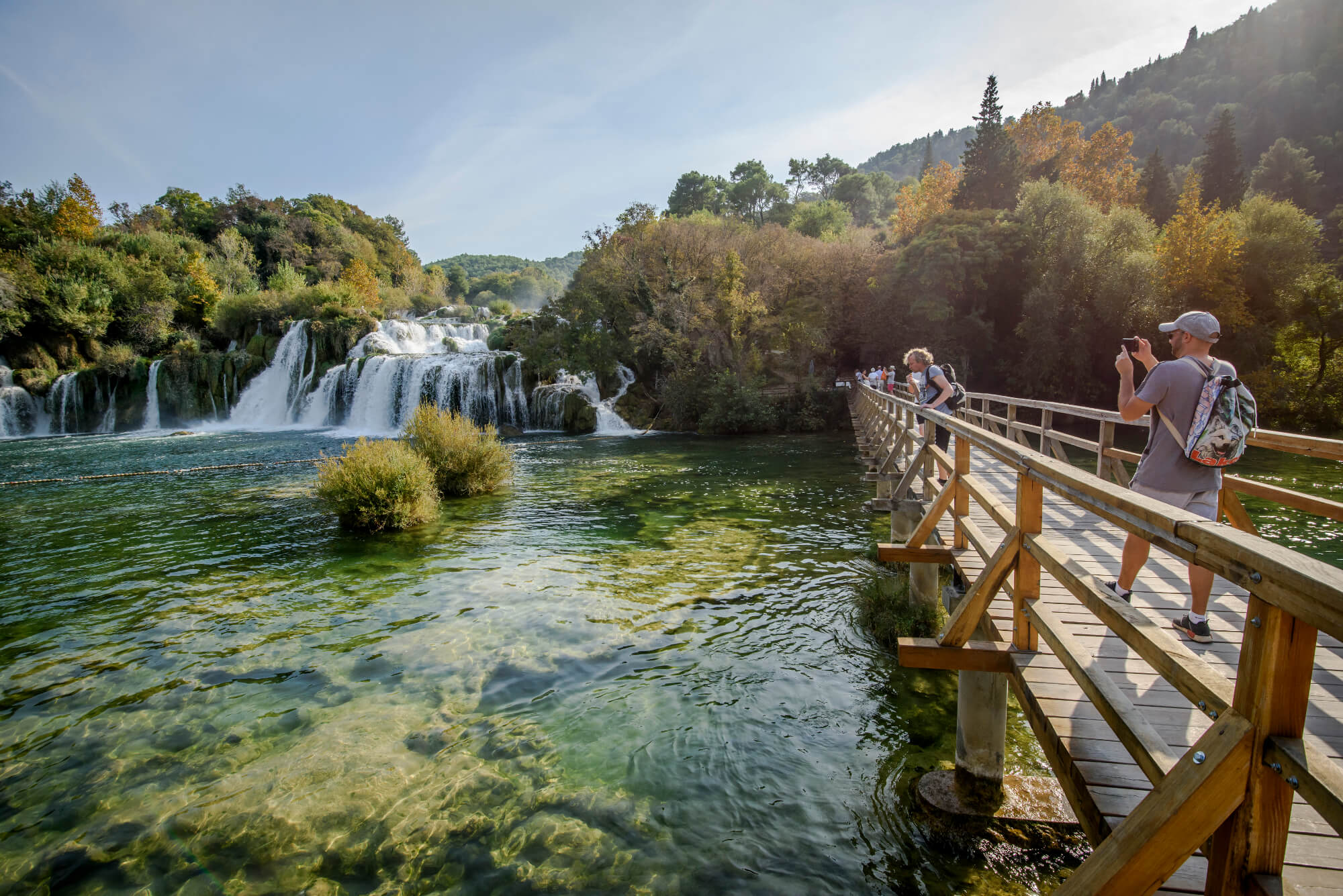 krka national park skradinski buk falls and bridge